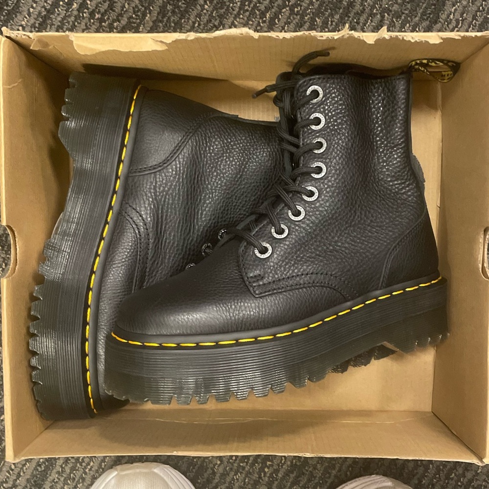 women’s doc martens combat platform